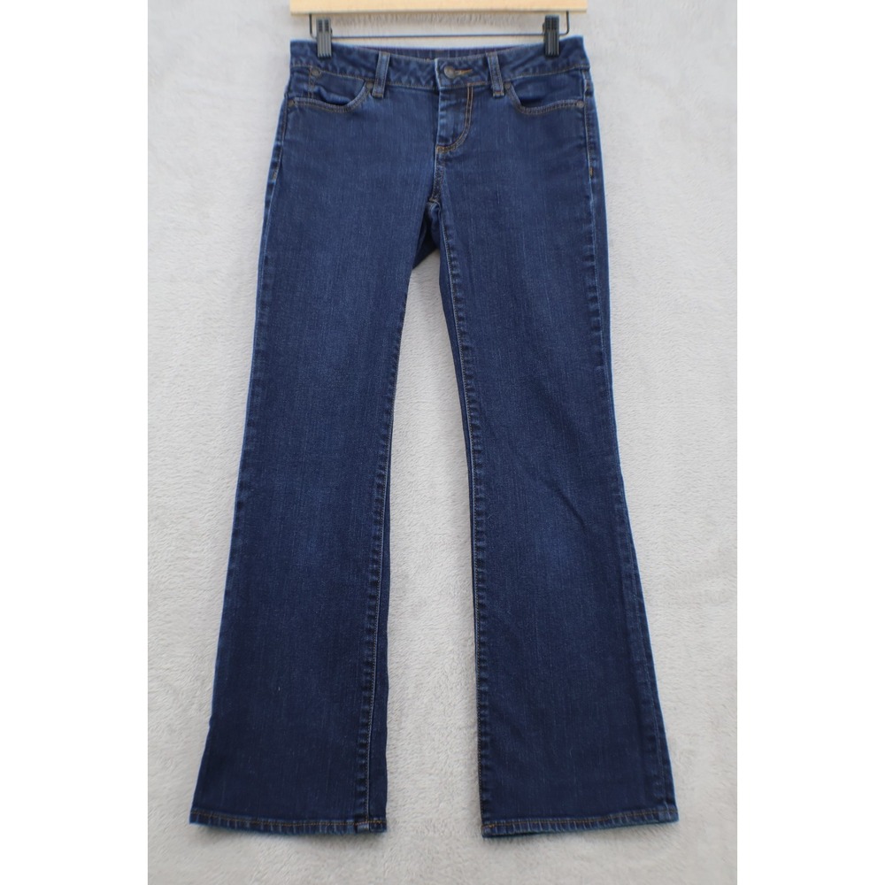 Talbots Signature Boot Jeans Womens 0P 25 Dark Wash Stretch Bootcut Petite